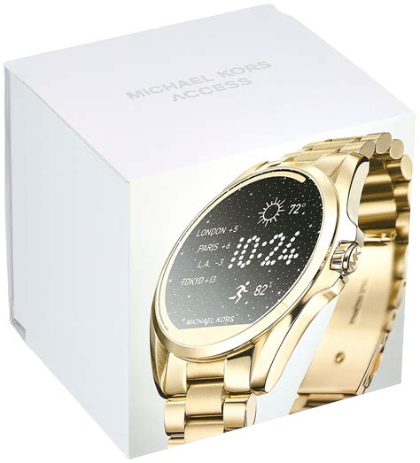 michael kors access ladies bradshaw silver tone smart watch|Michael Kors bradshaw smartwatch gold.